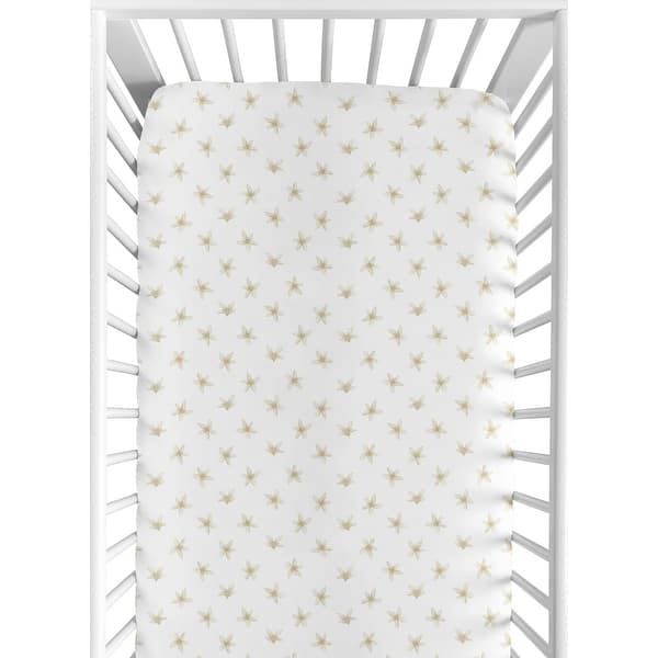 slide 2 of 6, Floral Blossom Girl Fitted Crib Sheet for Lemon Collection - Yellow Beige White Watercolor Boho Bohemian Farmhouse Flower
