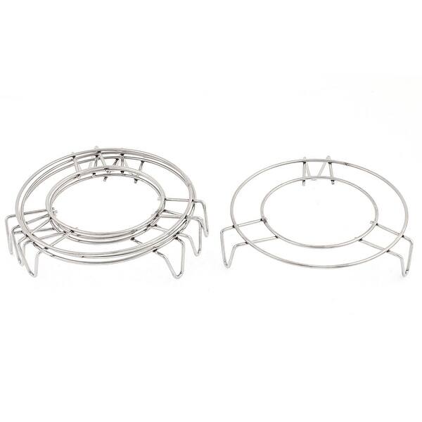 Stainless Steel Wire Steamer Rack Food Steaming Stand 12cm Dia 4PCS ...