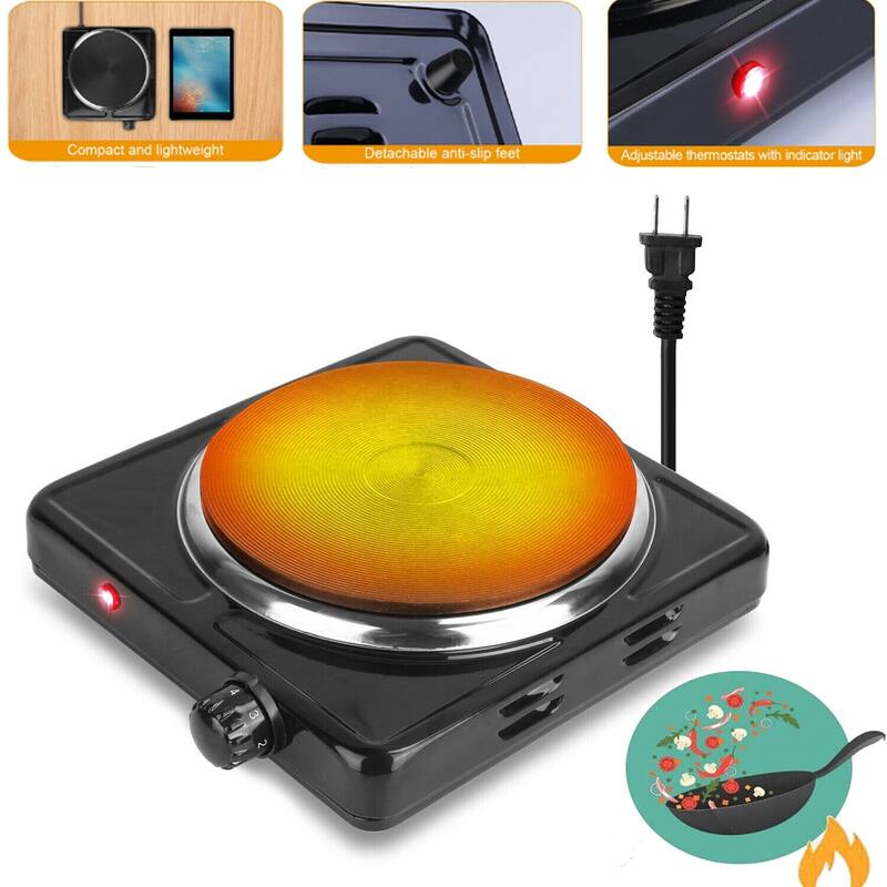 1500W Electric Camping Single Burner Hot Plate Bed Bath & Beyond