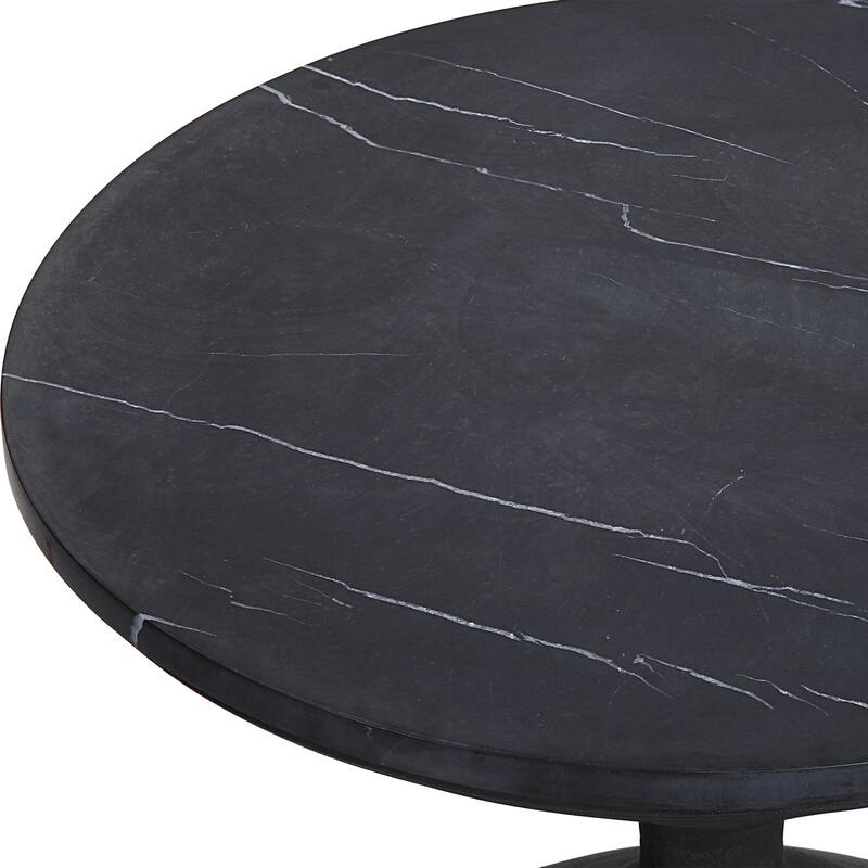 Uttermost 22888 22.5" Wide Iron, Marble, and Resin End Table