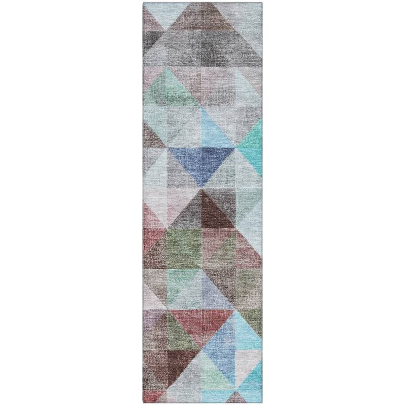 Premium Washable Super Soft Contemporary Mosaic Mayfield Rug