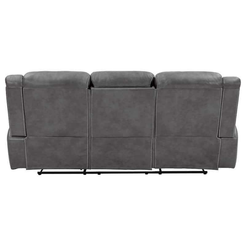 Conrad Upholstered Padded Arm Motion Sofa Grey