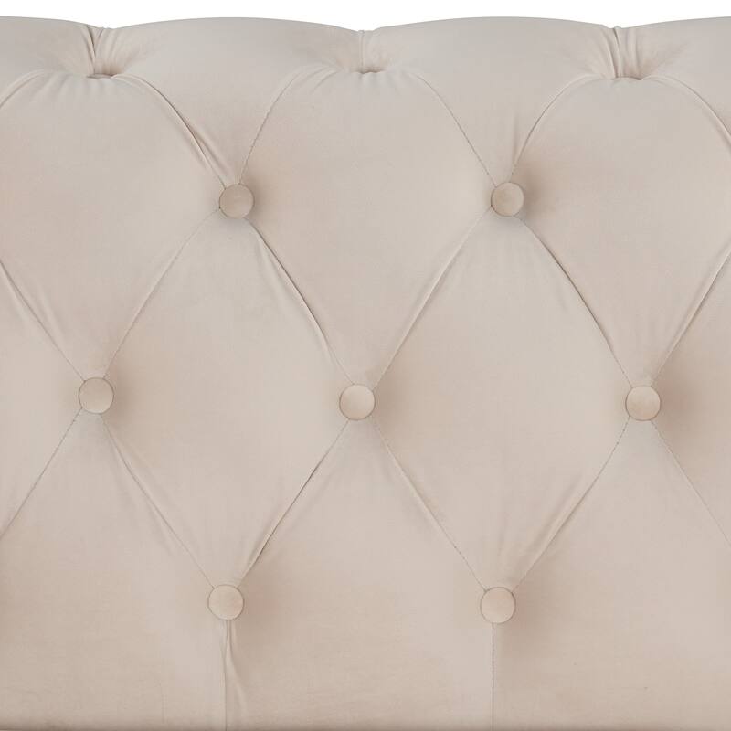 3 Pieces Modern elvet Upholstered Living Room Sofa Set Sectional