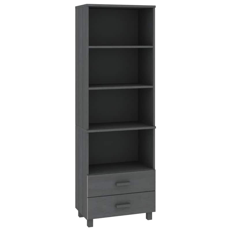 vidaXL Cabinet Bookshelf Entryway Cabinet with Storage HAMAR Solid Wood Pine - 23.6"x13.8"x70.9"