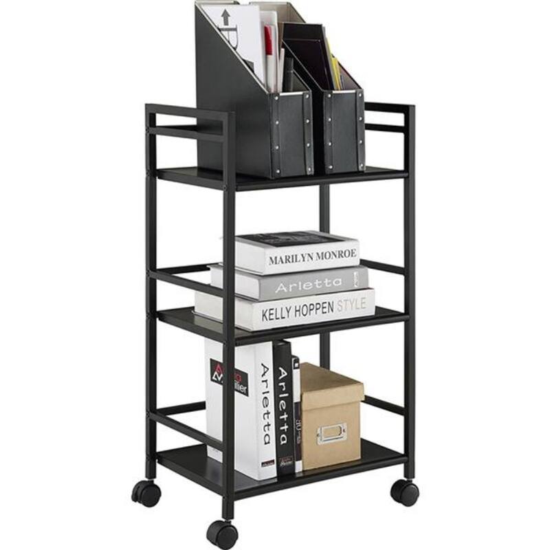 Widen 3 Tiers Multi-functional Storage Cart - Black