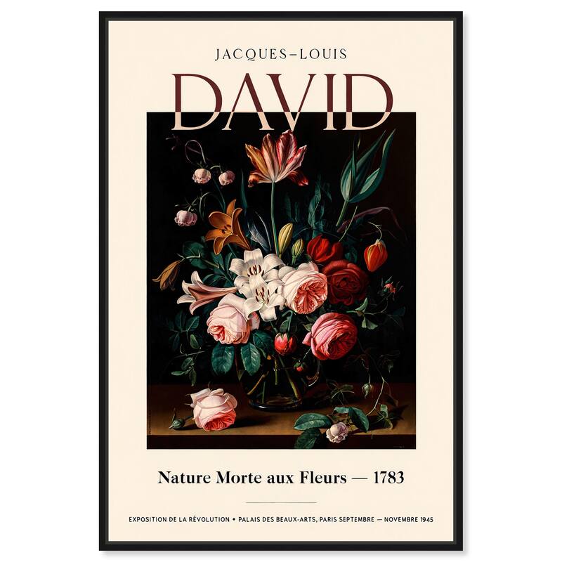 Flowers in a Dark Canvas by Art Remedy - Black - 24" x 36"