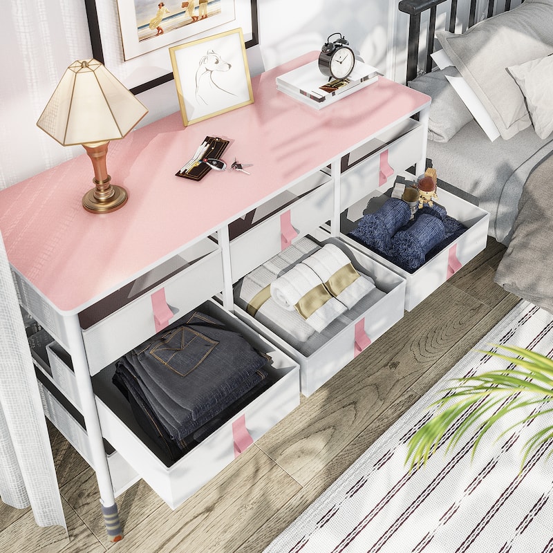 Modern Wide Dresser Storage Tower