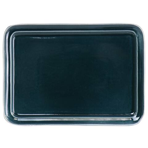 13.5in Stoneware Reactive Glaze Serving Platter