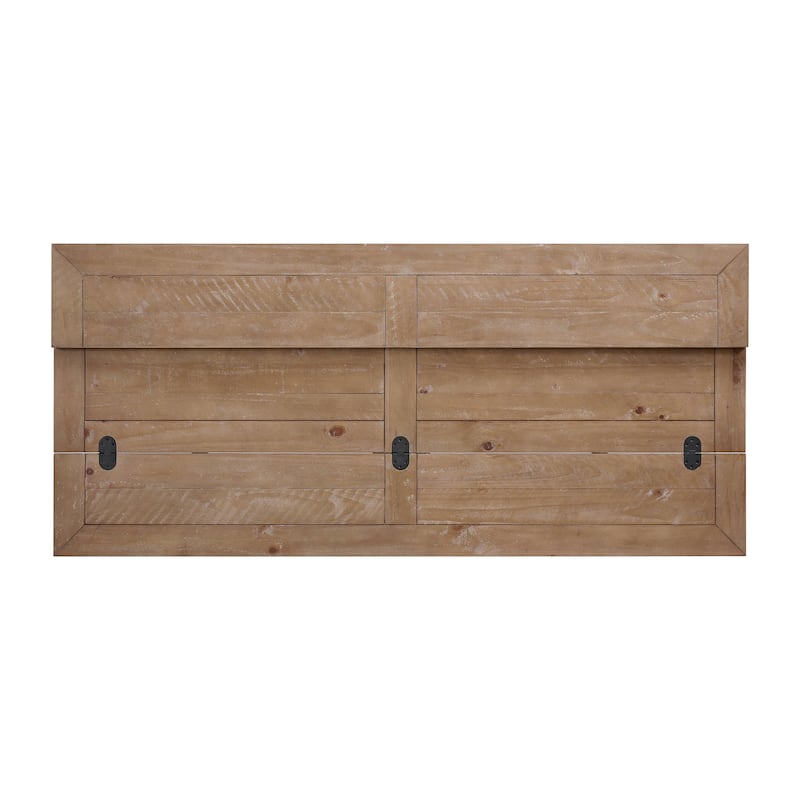 Napa 60" Solid Wood Pedestal Flip-top Sofa Console Table
