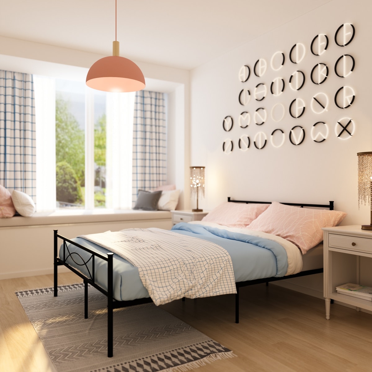 Shop Twin Full Queen Metal Bed Frame Bedroom Furniture