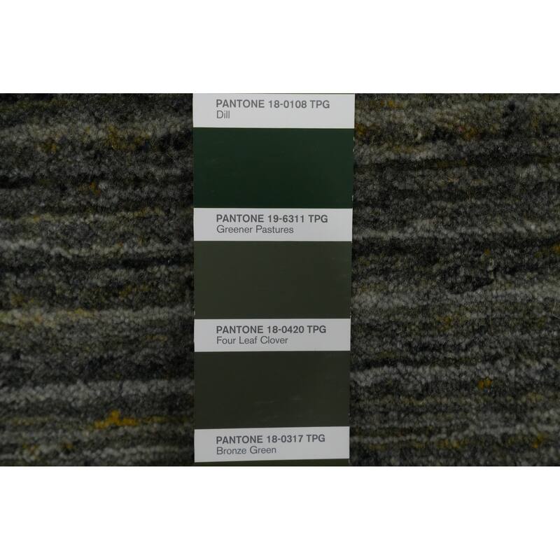 Hand Knotted Oriental 100% Wool Carpet Tribal Animal Pictorial Green Gabbeh Area Rug - 8' 0'' X 6' 8''