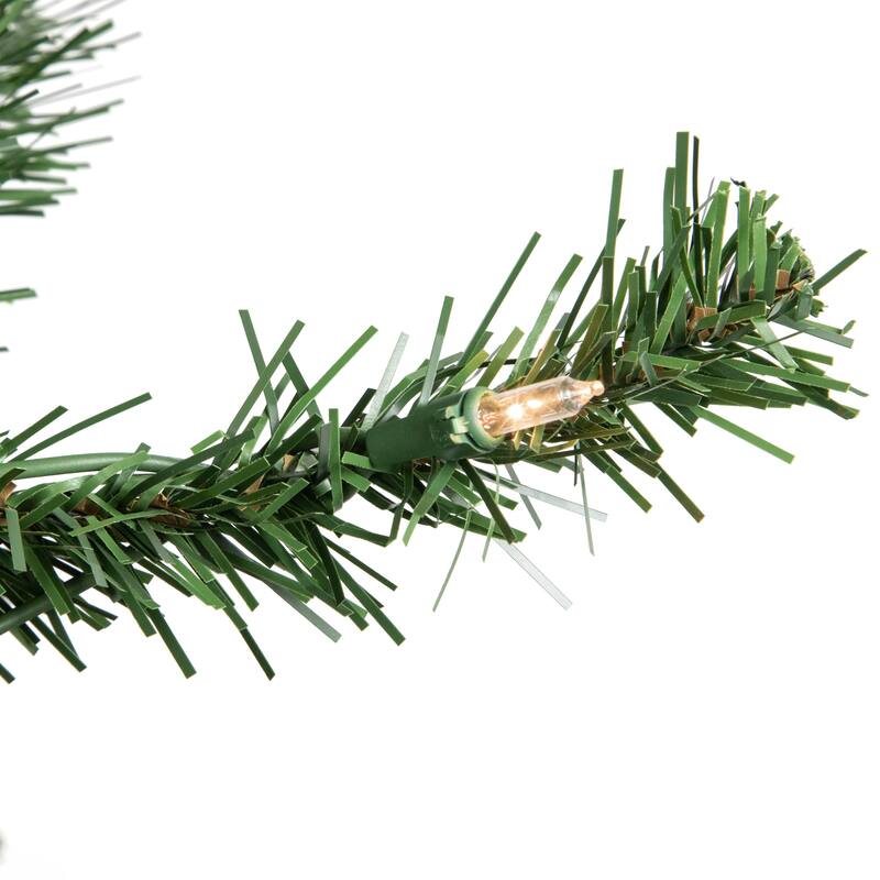 16' Pre-Lit Pendleton Spruce Slim Artificial Christmas Tree Clear Lights