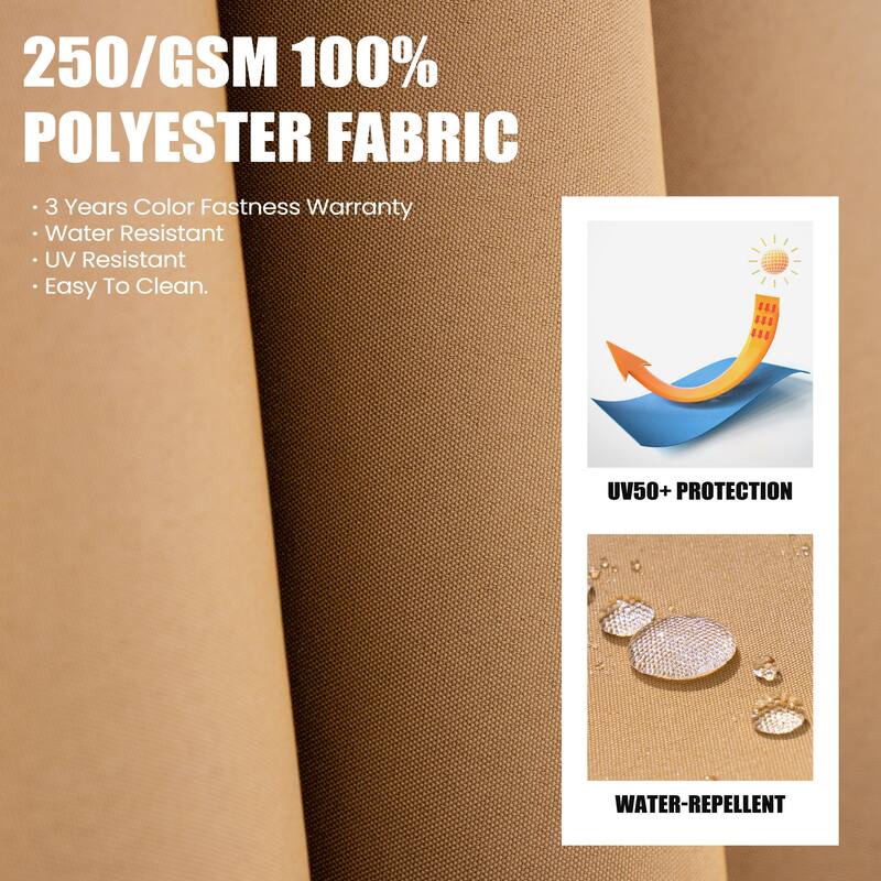 10x12.5 FT Outdoor Patio Cantilever Umbrella 360 Degree Rotation