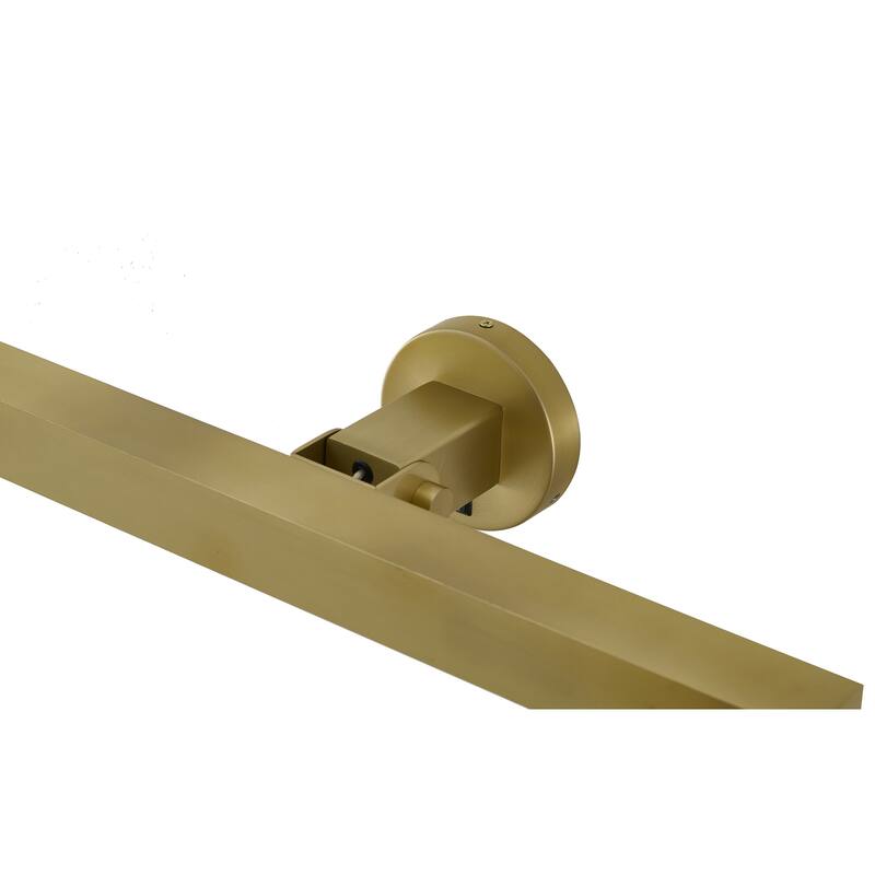 4-Light Satin Brass Wall Sconce With A White Frosted Acrylic diffuser