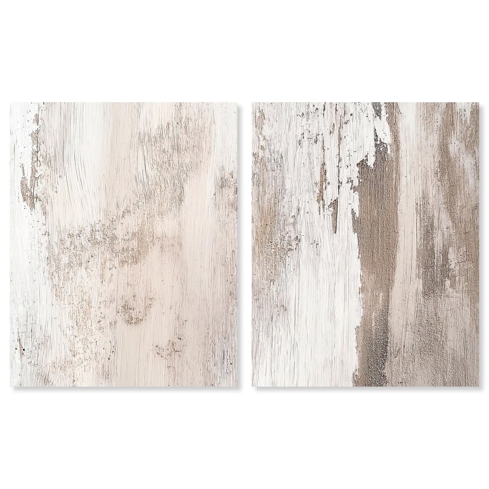 Striated Texture III Canvas Set of 2 by Art Remedy, Gallery Wrapped