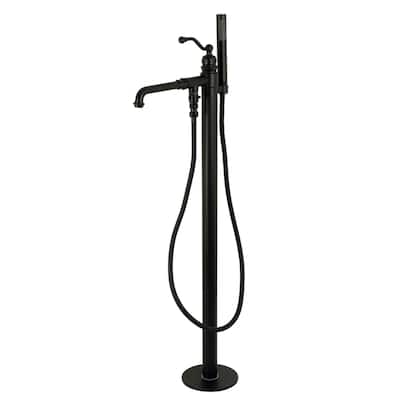 Kingston Brass English Country Freestanding Tub Faucet with Hand Shower