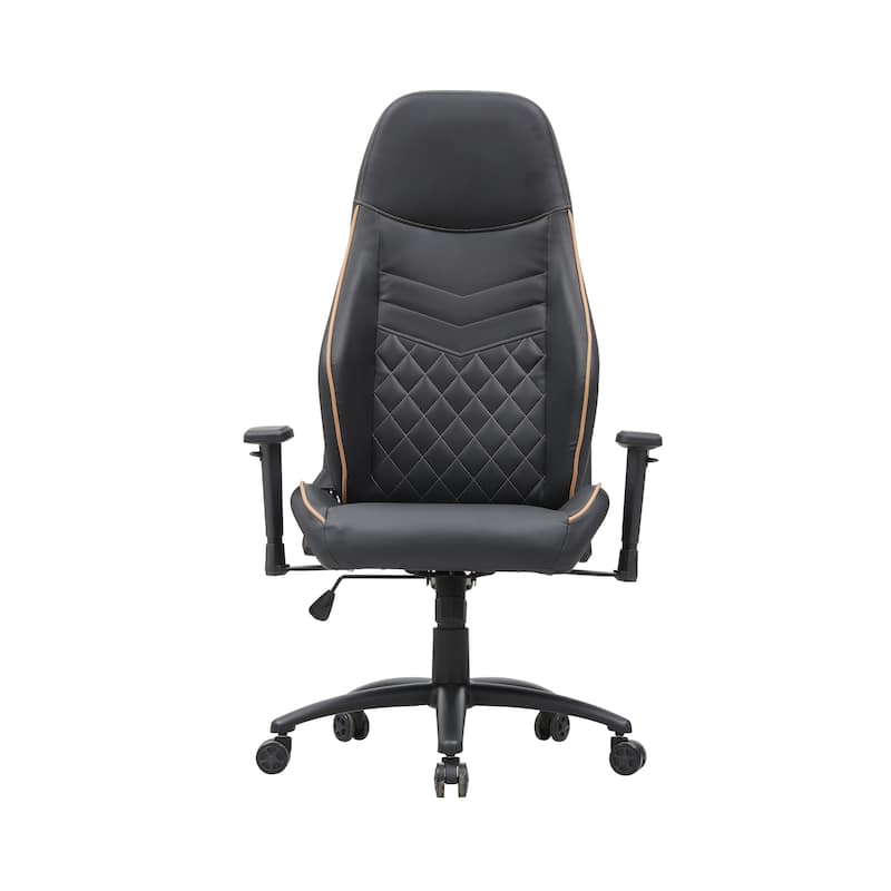 Joseff Black Faux Leather Reclining Gaming Chair by Furniture of America