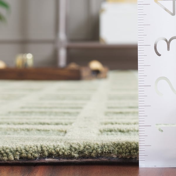 dimension image slide 1 of 4, SAFAVIEH Hand-Loomed Impressions Arienne Modern & Contemporary Wool Rug