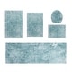 preview thumbnail 130 of 131, Luxury Plush Bathroom Rug Set - Quick-Dry, Soft Microfiber, Non-Slip, Absorbent & Washable Bath Mats Turquoise - 5 PC SET