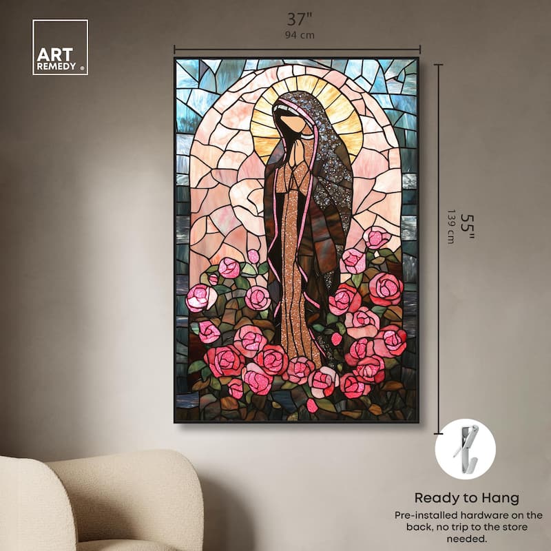 Glass Rosarium Guardian Canvas by Art Remedy