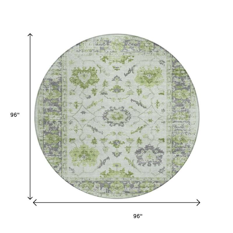 HomeRoots Floral Traditional Rectangle Outdoor Rug