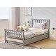 preview thumbnail 6 of 20, Single bunk bed with drag bed twin wooden bed pine particle board drag bed