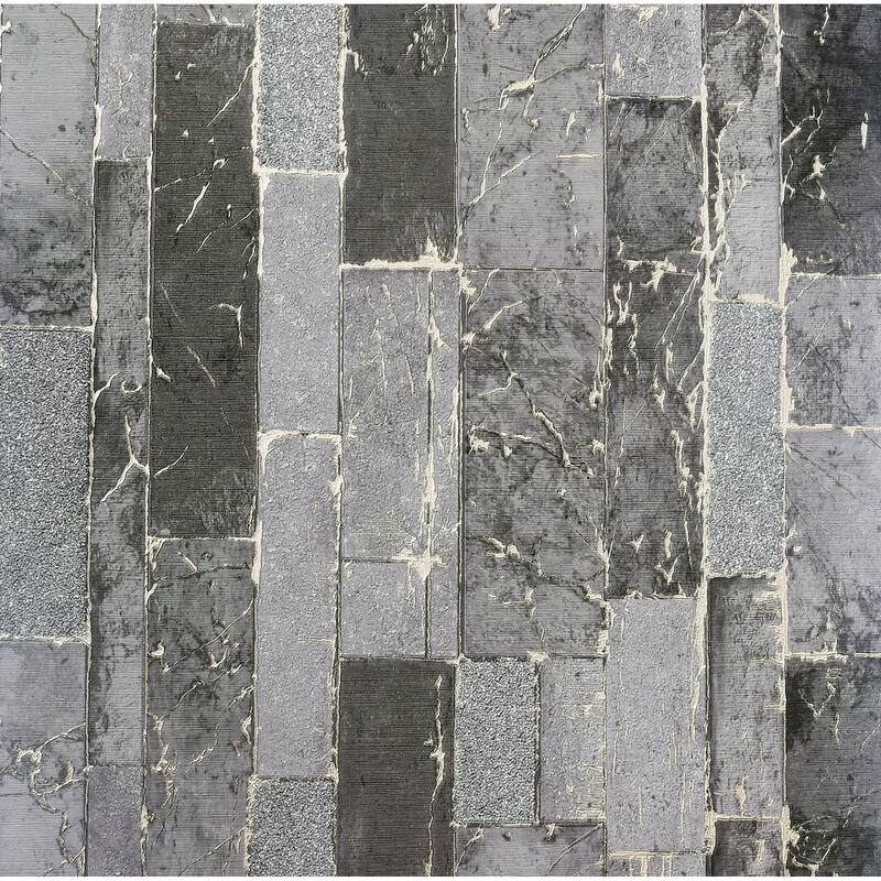 Arthouse Kintsugi Black Geometric Wallpaper