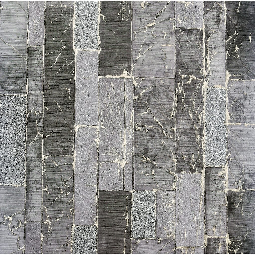 Arthouse Kintsugi Black Geometric Wallpaper