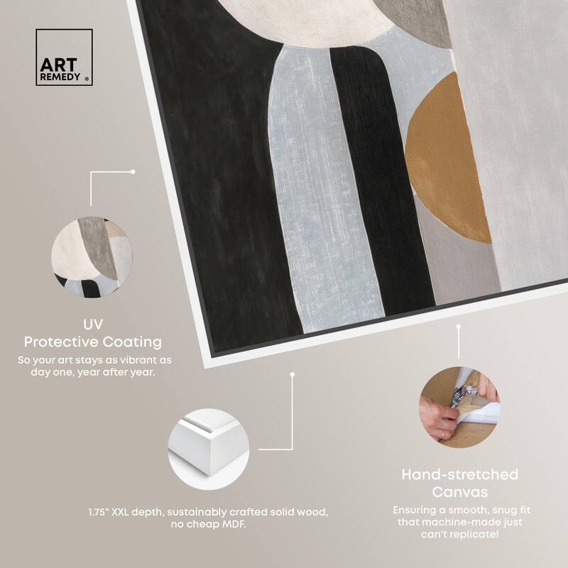 Interlocking Segments II Canvas by Art Remedy