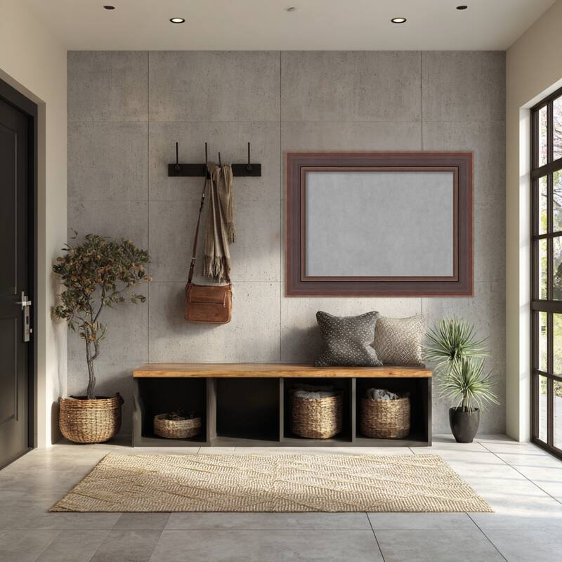 Amanti Art Moab Brown Bronze Framed Magnetic Board