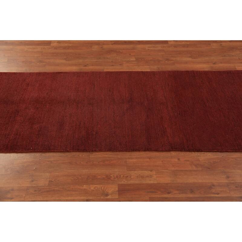 Gabbeh Oriental Runner Rug Handmade Wool Carpet - 2'4" x 9'4"
