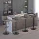 preview thumbnail 26 of 27, Art Leon Faux Leather Adjustable Swivel Barstool, Set of 4