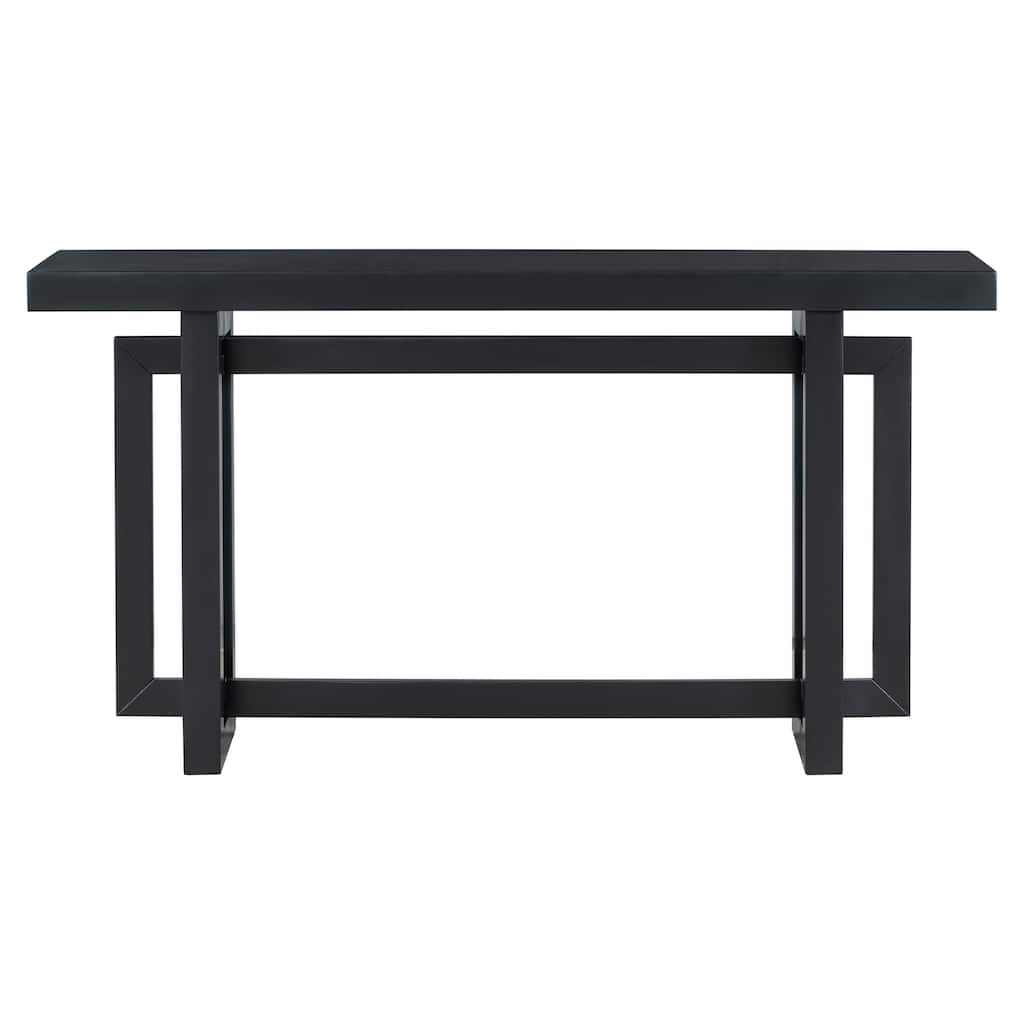 59.1" Extra Long Entryway Console Table with Solid Pine Wood Frame