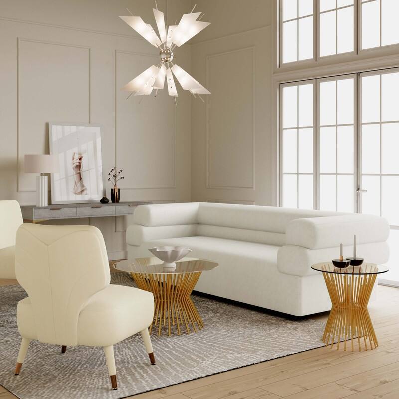 Elsa Upholstered Sofa by Inspire Me Home Decor