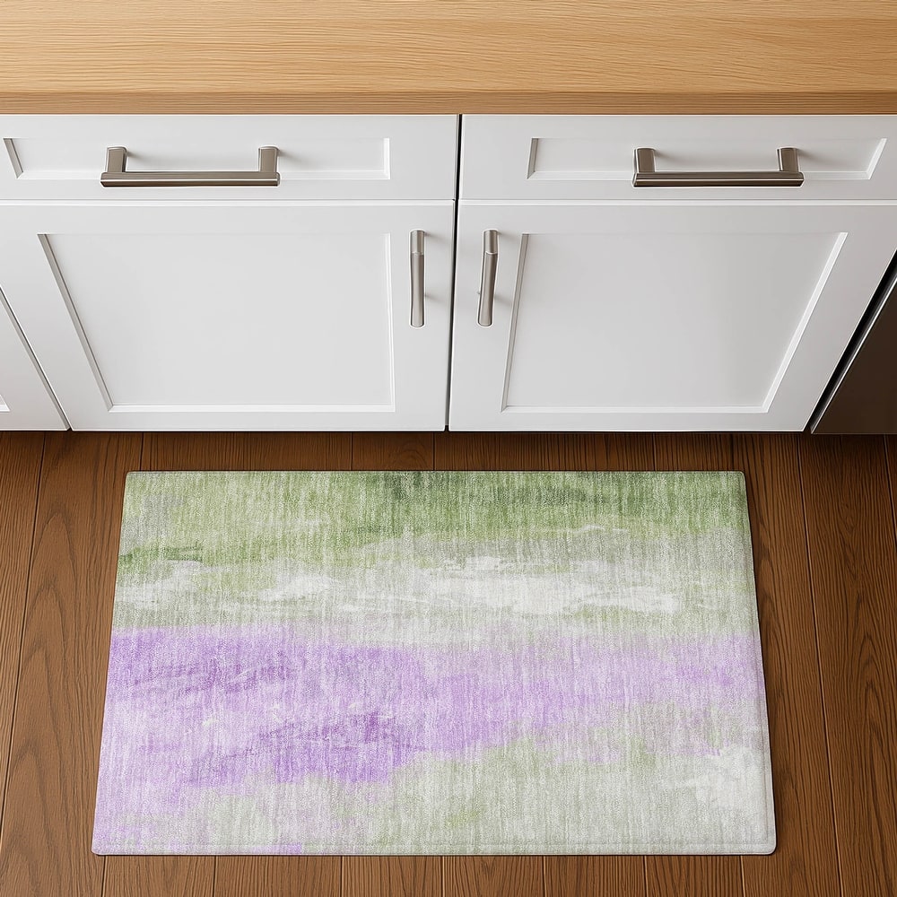 Premium Washable Super Soft Modern Watercolor Mayfield Rug