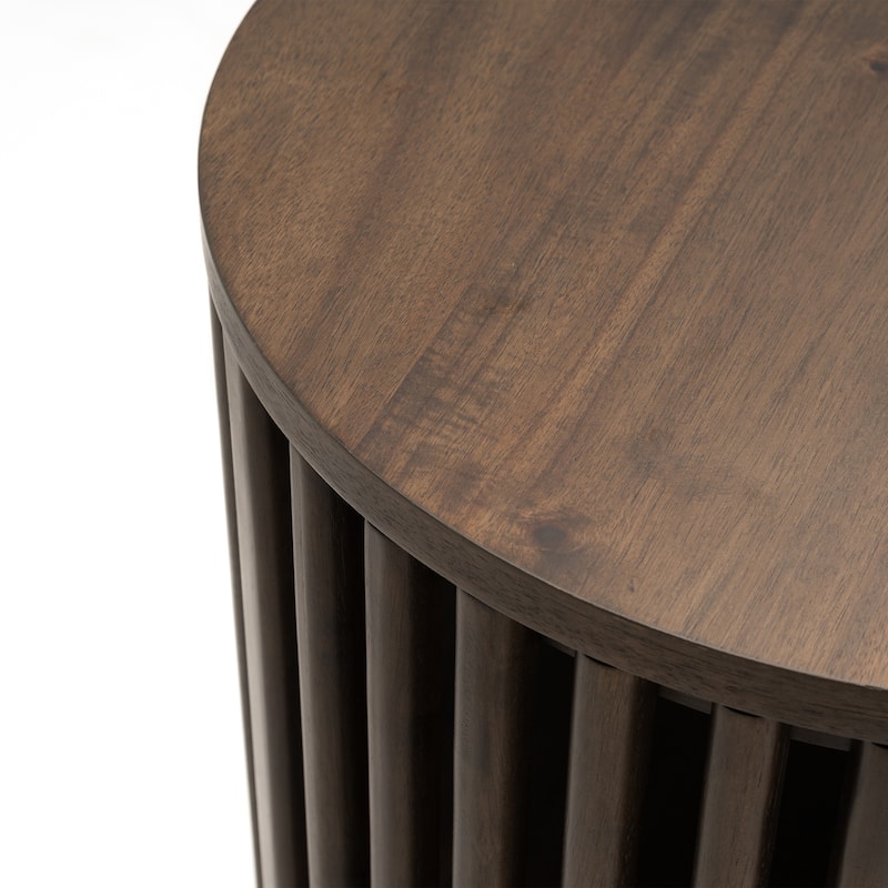 Studio London Sierra End Table with Storage and Round Side Table