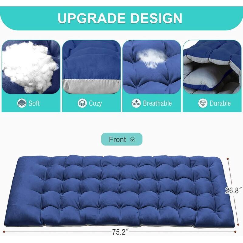 3-in-1 Patio Lounge Chair, Folding Heavy Duty Chaise