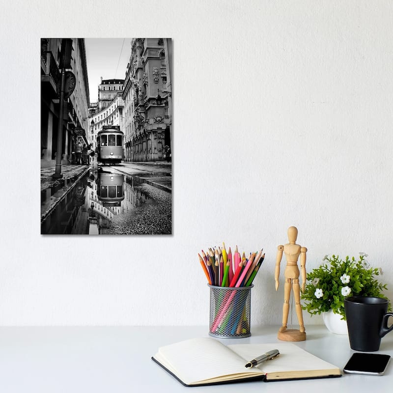 iCanvas "Rainy Days In Lisbon" by Ezequiel59 Canvas Print - 12x8x0.75