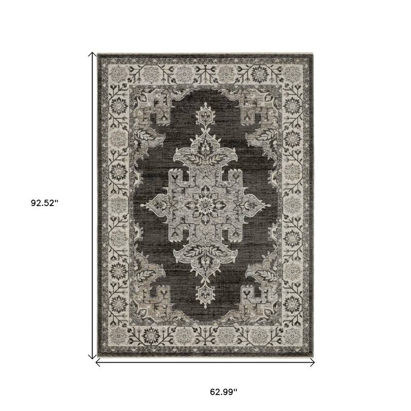 HomeRootsMedallion Traditional Rectangle Area Rug
