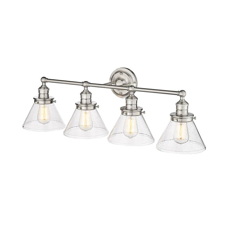 Millennium Lighting Eyden 2 Light Vanity Light with Clear Seedy Glass Shades