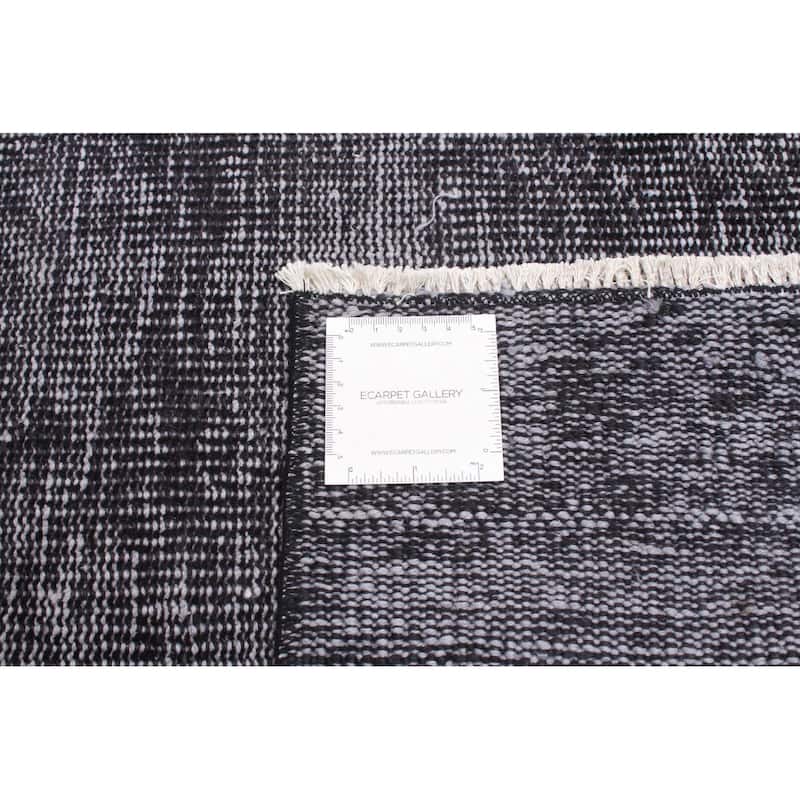 ECARPETGALLERY Hand-knotted Color Transition Black Wool Rug - 5'9 x 9'5