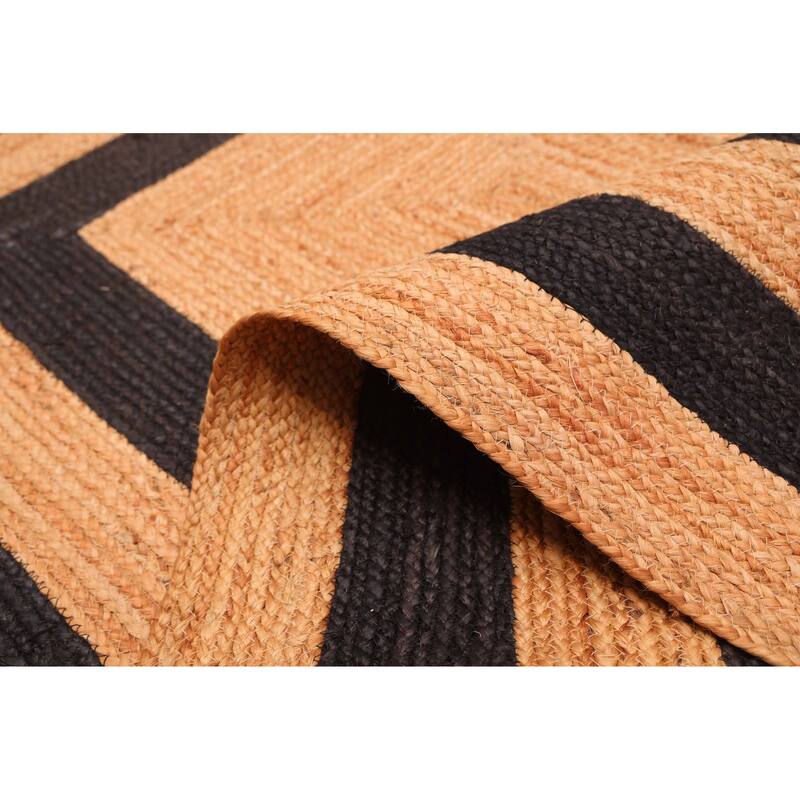 ECARPETGALLERY Flat-Weave Palas Denizli Tan Jute Rug - 4'8 x 6'8