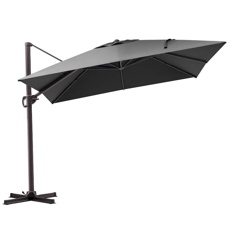 Outdoor Patio Umbrella 9 FT x 11 FT Cantilever-Offset Umbrella