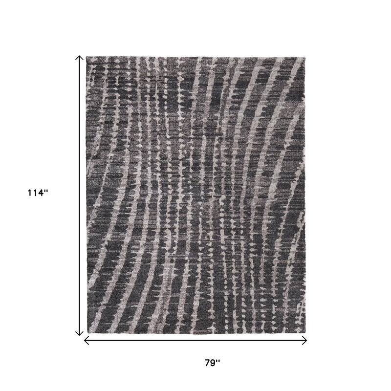 HomeRoots Abstract Industrial Rectangle Area Rug