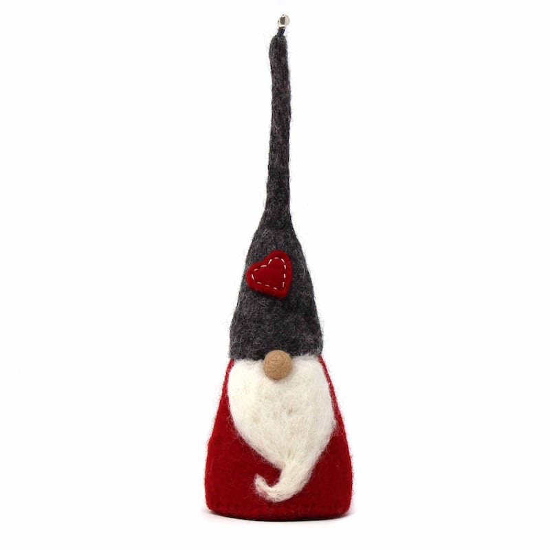 Handmade Felt Christmas Gnomes Trio (Set of 3)