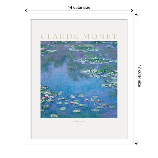 Poster Water Lilies 1906 by Claude Monet by The Art Institute of