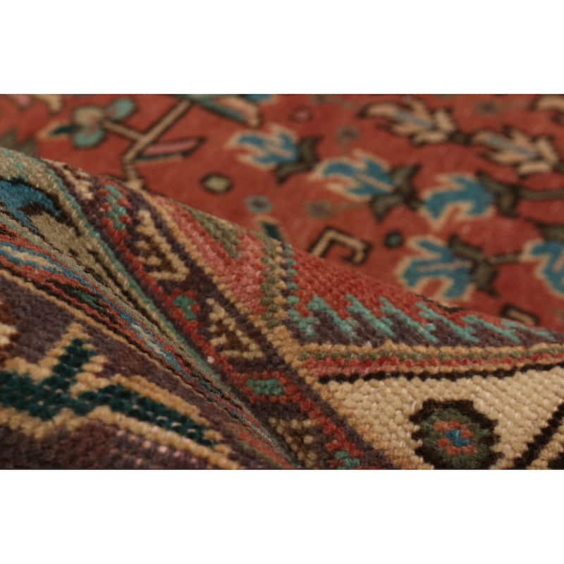 ECARPETGALLERY Hand-knotted Antalya Vintage Dark Copper Wool Rug - 9'5 x 12'7