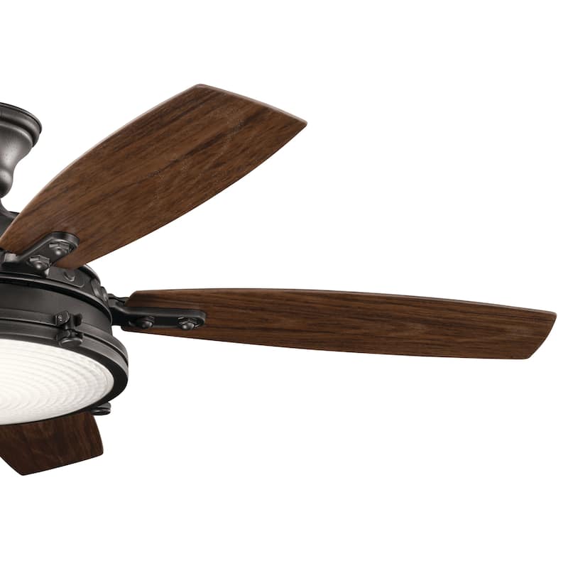 Kichler Lighting Hatteras Bay 52-inch LED Ceiling Fan Anvil Iron