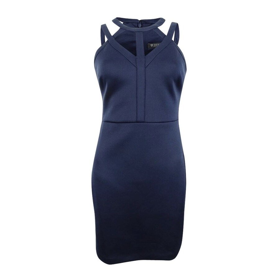 guess caged scuba bodycon dress