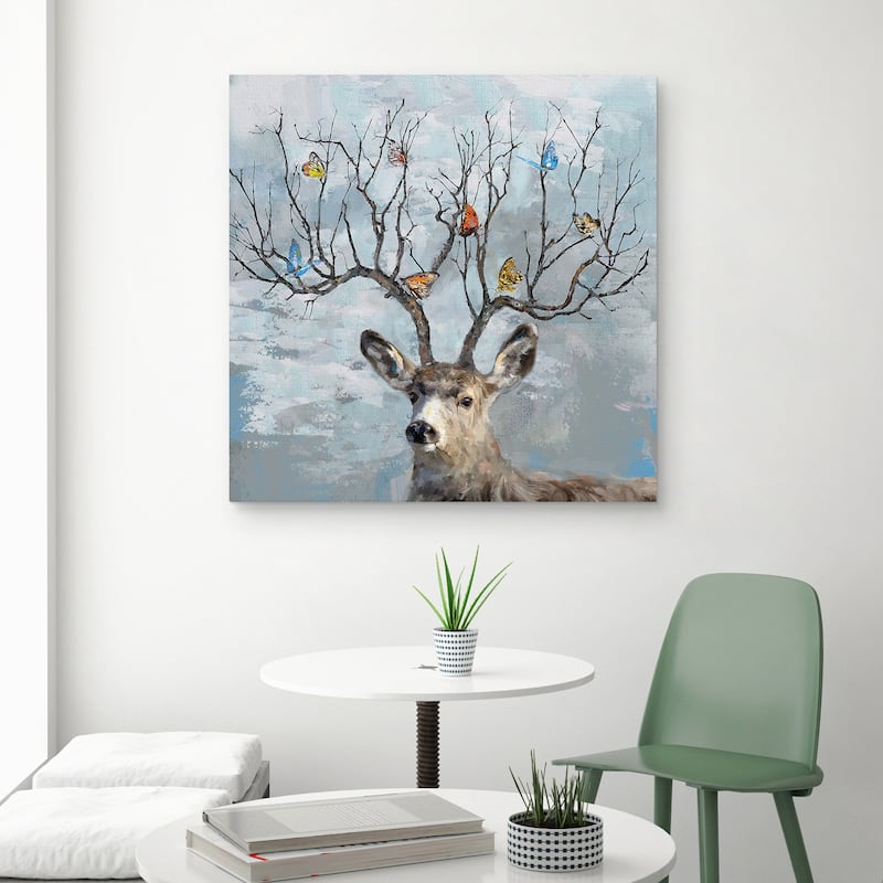 Nearest & Deerest by Studio Arts Canvas Art Print